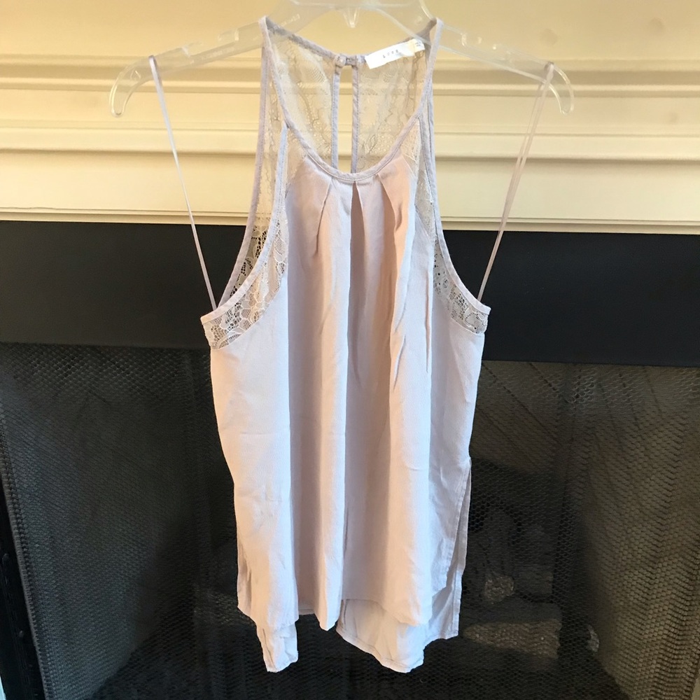 Tan/light pink tank